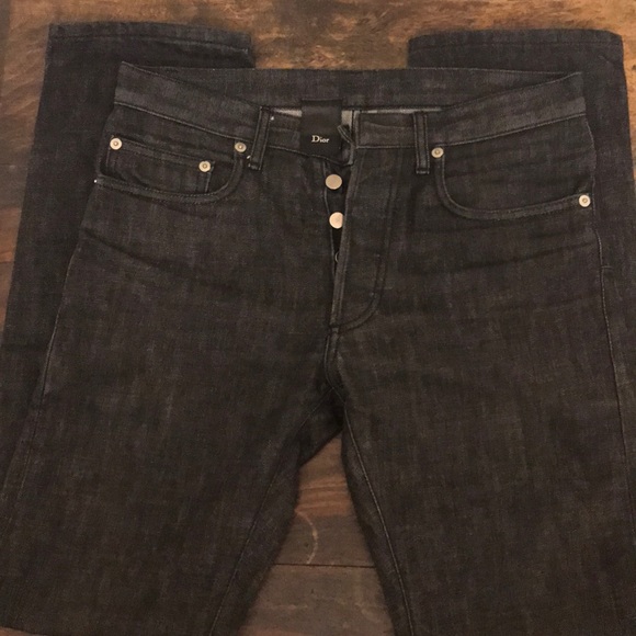 dior raw denim